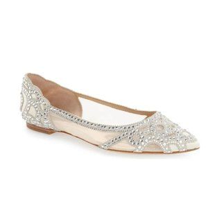 Badgley Mischka - Gigi Crystal Pointed Toe Flat